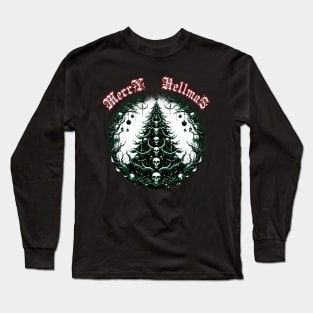 Macabre Christmas Tree Long Sleeve T-Shirt